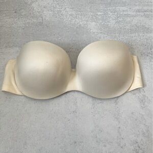 Ambrielle Strapless Push Up Bra 38B Ivory
